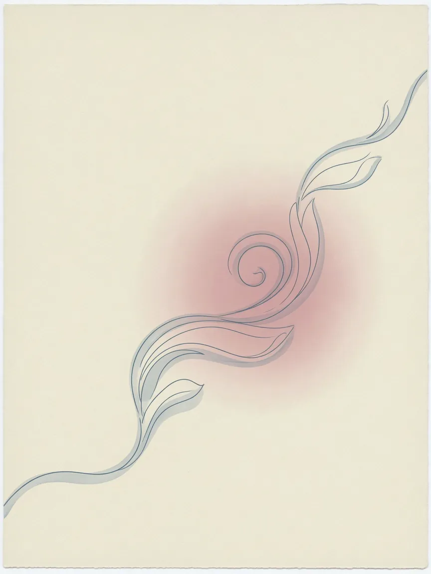 Soft abstract illustration representing décolletage skin renewal
