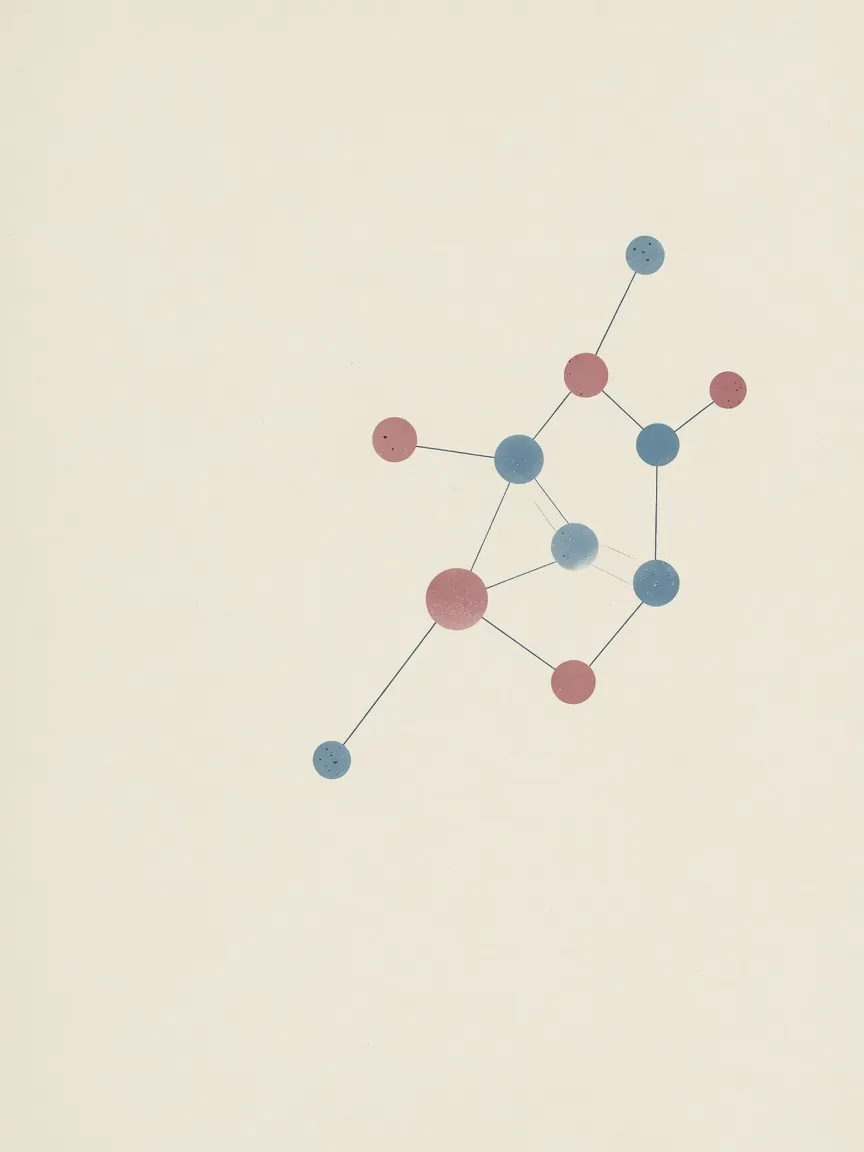 Illustration of a molecular structure — two forms of one medicine