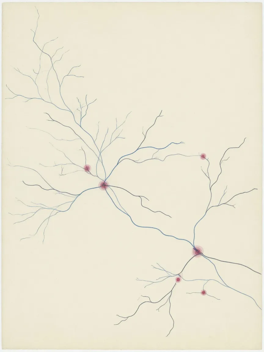 Illustration of neural connections regrowing — how ketamine promotes synaptogenesis